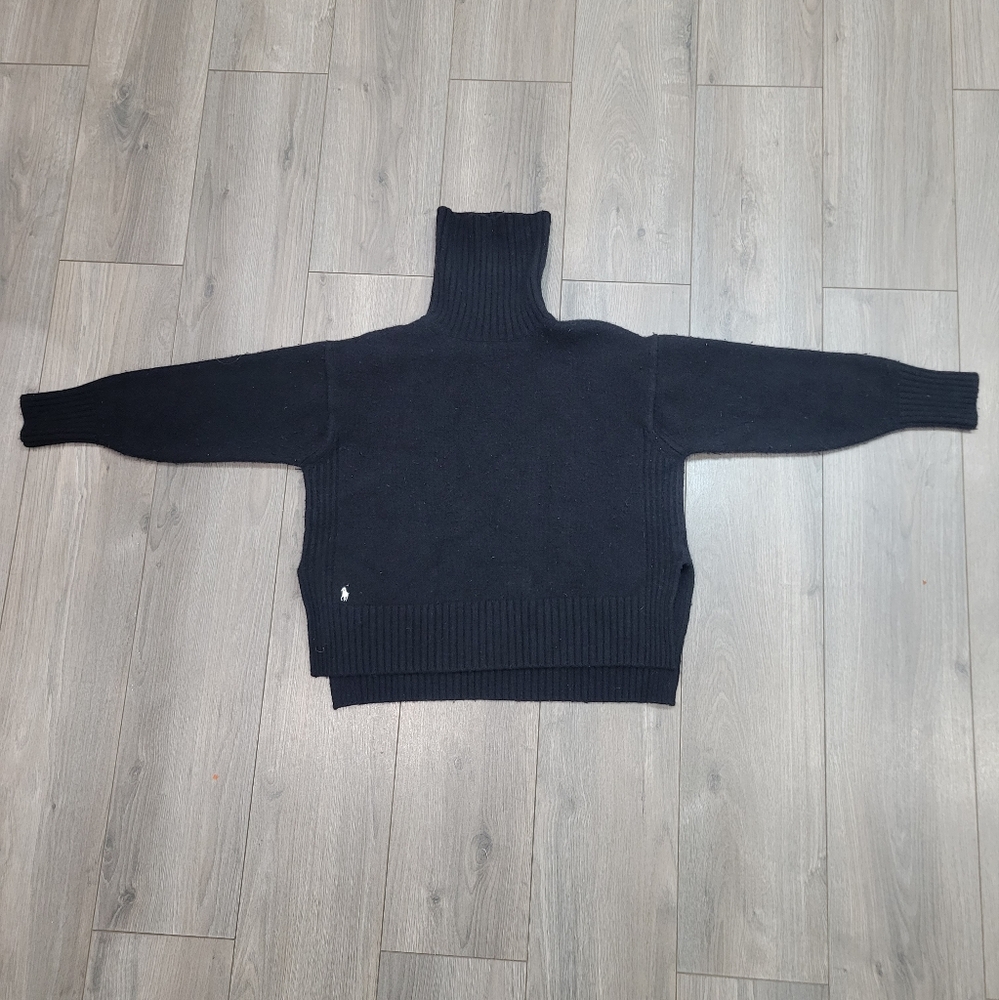 Polo Ralph Lauren Women's Black Turtleneck Sweater - Size Medium - Picture 2 of 7